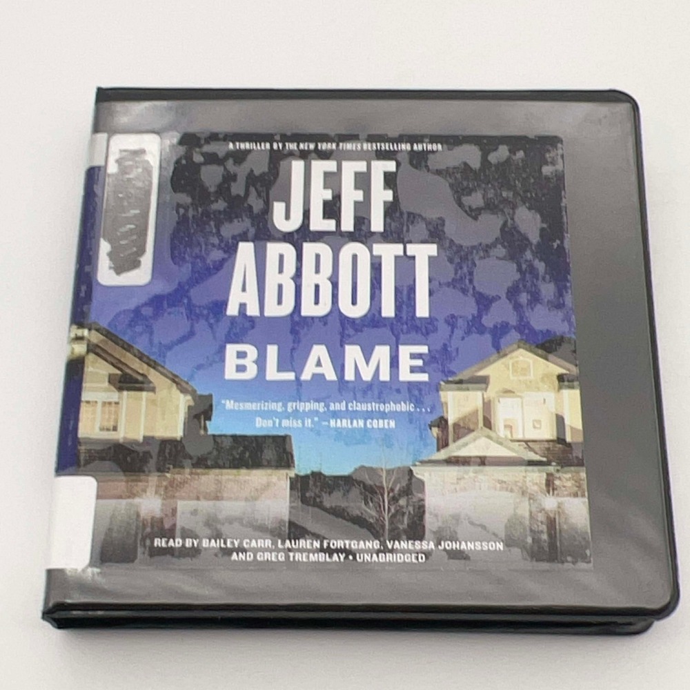 Jeff‎ Abbott Blame Audiobook CD Unabridged 10 Disc Set Thriller Mystery 2017